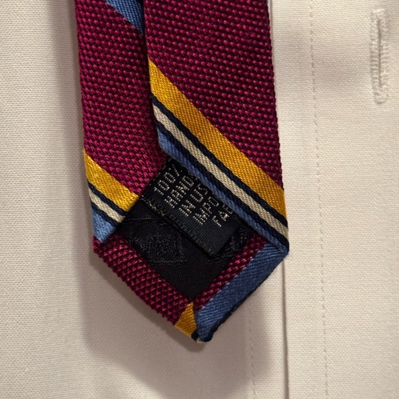 Lands’ End 100% silk Neck Tie - Brilliant Colors! - Subtle Power Flex! - Picture 6 of 9
